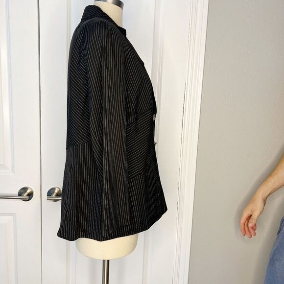 Escada Pin striped blazer Size 44 Black and White - Picture 2 of 7